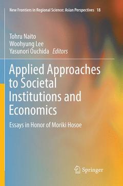Couverture de l’ouvrage Applied Approaches to Societal Institutions and Economics