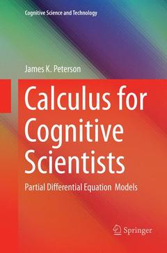 Couverture de l’ouvrage Calculus for Cognitive Scientists