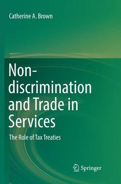 Couverture de l’ouvrage Non-discrimination and Trade in Services