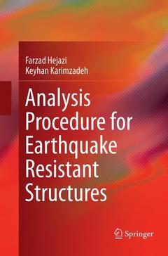 Couverture de l’ouvrage Analysis Procedure for Earthquake Resistant Structures
