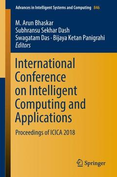 Cover of the book International Conference on Intelligent Computing and Applications