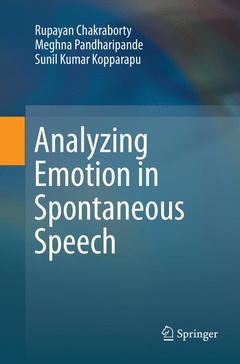Cover of the book Analyzing Emotion in Spontaneous Speech