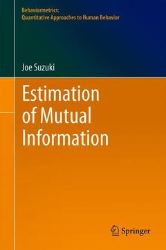 Couverture de l’ouvrage Estimation of Mutual Information