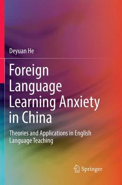 Cover of the book Foreign Language Learning Anxiety in China