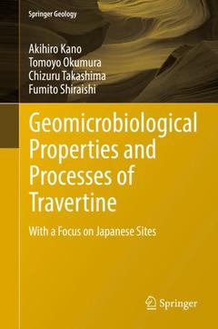 Couverture de l’ouvrage Geomicrobiological Properties and Processes of Travertine