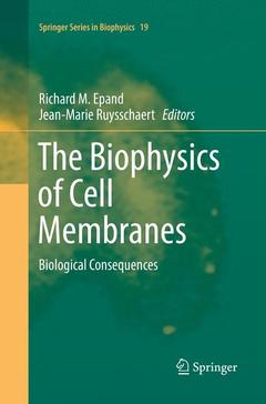 Couverture de l’ouvrage The Biophysics of Cell Membranes