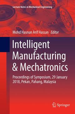 Couverture de l’ouvrage Intelligent Manufacturing & Mechatronics