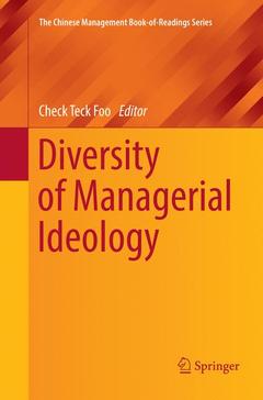 Couverture de l’ouvrage Diversity of Managerial Ideology
