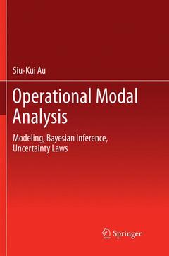 Couverture de l’ouvrage Operational Modal Analysis