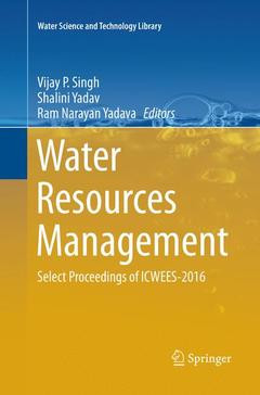 Couverture de l’ouvrage Water Resources Management