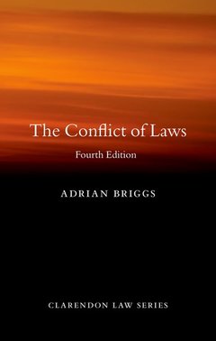 Couverture de l’ouvrage The Conflict of Laws