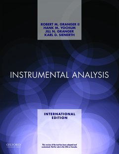 Couverture de l’ouvrage Instrumental Analysis XE