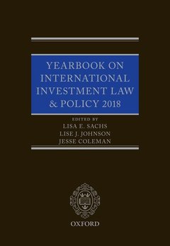 Couverture de l’ouvrage Yearbook on International Investment Law & Policy 2018