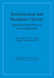 Couverture de l’ouvrage Semiclassical and Stochastic Gravity