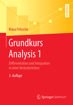 Couverture de l’ouvrage Grundkurs Analysis 1