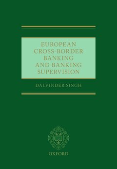 Couverture de l’ouvrage European Cross-Border Banking and Banking Supervision