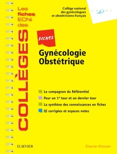Cover of the book Fiches Gynécologie-Obstétrique