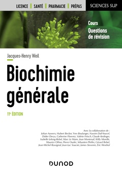 Couverture de l’ouvrage Biochimie générale - 11e éd.