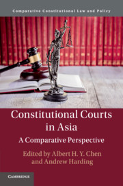 Couverture de l’ouvrage Constitutional Courts in Asia