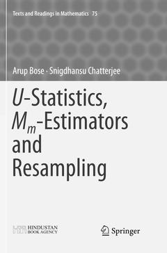 Couverture de l’ouvrage U-Statistics, Mm-Estimators and Resampling
