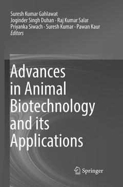 Couverture de l’ouvrage Advances in Animal Biotechnology and its Applications