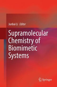 Couverture de l’ouvrage Supramolecular Chemistry of Biomimetic Systems