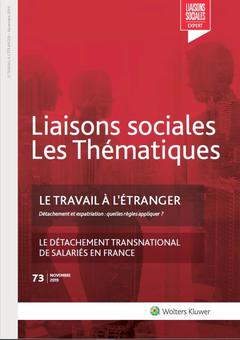Cover of the book Le travail à l'étranger - N°73 - Novembre 2019