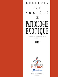 Cover of the book Bulletin de la Société de pathologie exotique Vol. 112 N°3 - Août 2019