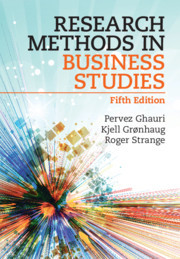 Couverture de l’ouvrage Research Methods in Business Studies