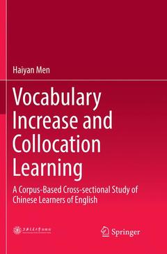 Couverture de l’ouvrage Vocabulary Increase and Collocation Learning