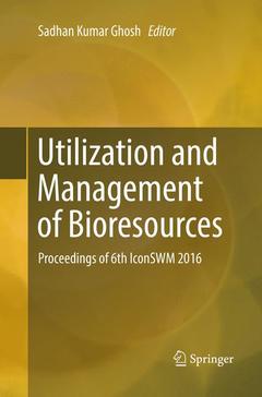 Couverture de l’ouvrage Utilization and Management of Bioresources