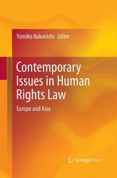 Couverture de l’ouvrage Contemporary Issues in Human Rights Law