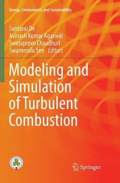 Couverture de l’ouvrage Modeling and Simulation of Turbulent Combustion