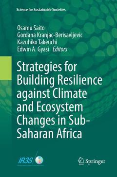 Couverture de l’ouvrage Strategies for Building Resilience against Climate and Ecosystem Changes in Sub-Saharan Africa