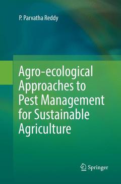 Couverture de l’ouvrage Agro-ecological Approaches to Pest Management for Sustainable Agriculture