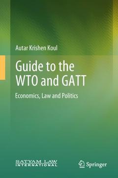 Couverture de l’ouvrage Guide to the WTO and GATT
