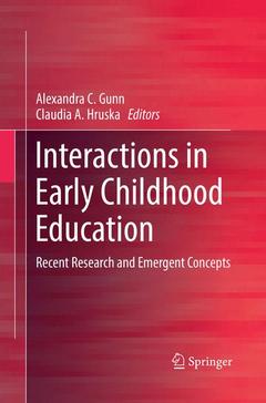 Couverture de l’ouvrage Interactions in Early Childhood Education