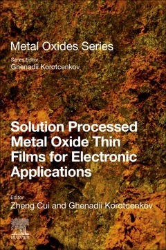Couverture de l’ouvrage Solution Processed Metal Oxide Thin Films for Electronic Applications