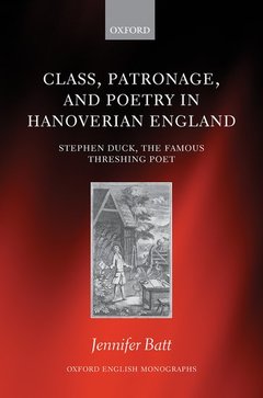 Cover of the book Class, Patronage, and Poetry in Hanoverian England