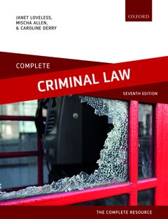 Couverture de l’ouvrage Complete Criminal Law