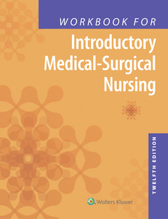Couverture de l’ouvrage Workbook for Introductory Medical-Surgical Nursing