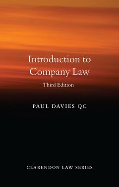 Couverture de l’ouvrage Introduction to Company Law