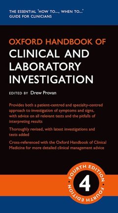 Couverture de l’ouvrage Oxford Handbook of Clinical and Laboratory Investigation