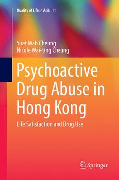 Couverture de l’ouvrage Psychoactive Drug Abuse in Hong Kong