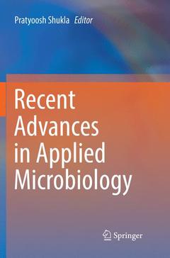 Cover of the book Recent advances in Applied Microbiology