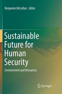 Couverture de l’ouvrage Sustainable Future for Human Security