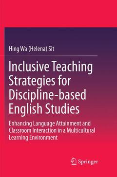 Couverture de l’ouvrage Inclusive Teaching Strategies for Discipline-based English Studies