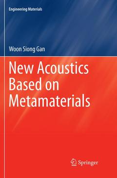 Couverture de l’ouvrage New Acoustics Based on Metamaterials
