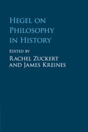 Couverture de l’ouvrage Hegel on Philosophy in History