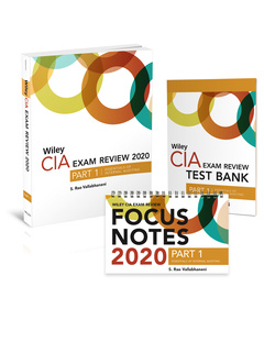 Cover of the book Wiley CIA Exam Review 2020 + Test Bank + Focus Notes: Part 1, Essentials of Internal Auditing Set